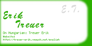 erik treuer business card